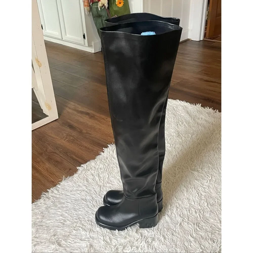 Jeffery Campbell Reflect OK Thigh High Boots 6.5